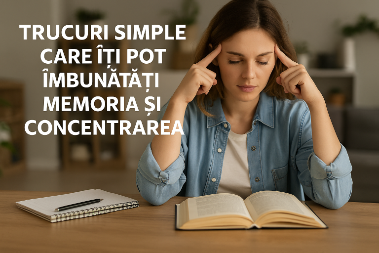 memorie, concentrare, trucuri pentru memorie, cum sa te concentrezi, cresterea atentiei, focus mental, tehnici de invatare, neurostiinta, productivitate, somn si memorie, alimentatie si concentrare, antrenament mental, memorie pe termen lung, obiceiuri sanatoase