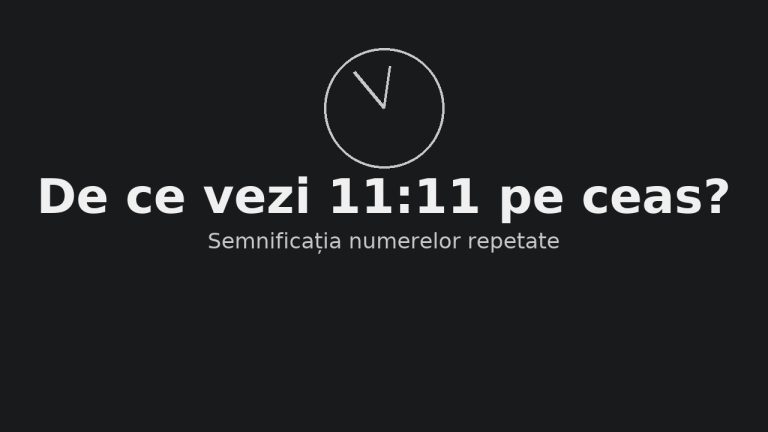 semnificația numerelor de pe ceas 11:11 22:22