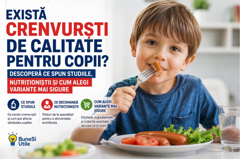 Există crenvurști de calitate pentru copii? Descoperă ce spun studiile, nutriționiștii și cum alegi variante mai sigure