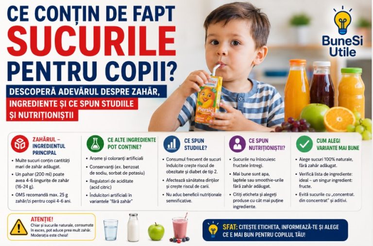 ce contin de fapt sucurile pentru copii